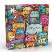 Puzzle 1000P - Multicolored Cats